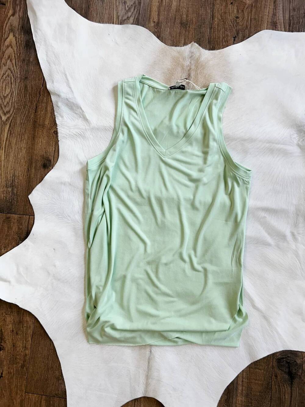 NEW ANOTHER LOVE women's ellis tank top in misty jade